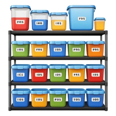 shelf organized household storage sticker