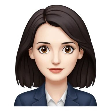 Winona Ryder with long hair sticker