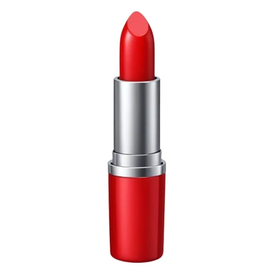 lipstick bullet, polished silver chrome, sexy beauty symbol sticker