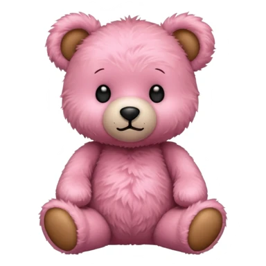 Pink teddy bear sticker