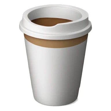Disposable coffee cup sticker