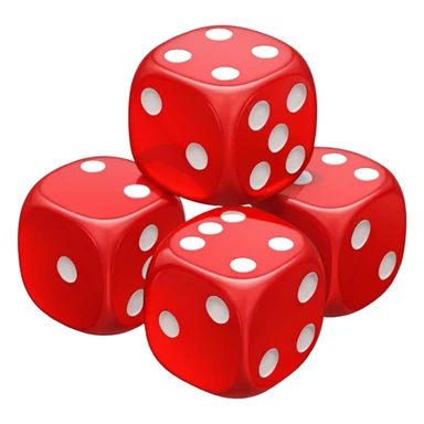dice with hearts sticker