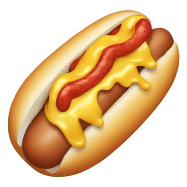 Crying hotdog sticker
