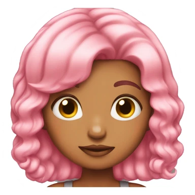 pink hair girl boop sticker