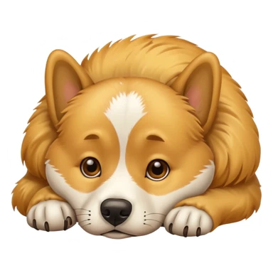 Bored dog sticker