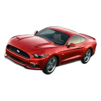 Mustang car sticker