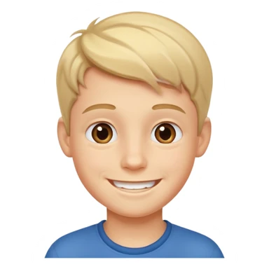 Gülen erkek çocuk sticker