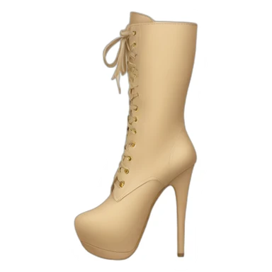 high-heels-boot-beige sticker