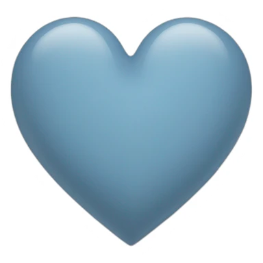 Grey blue heart sticker