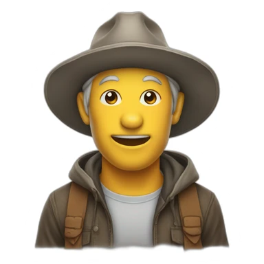 Kackhaufen mit Hut sticker