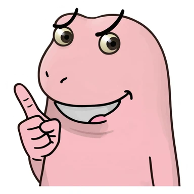 pink middle finger sticker