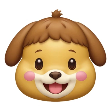Pompompurin face happy sticker