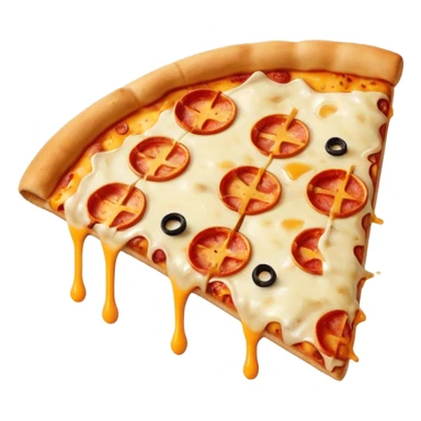 Destroyed pizza sticker