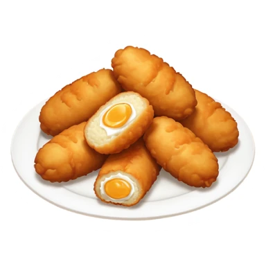4 4 potato croquettes fried sticker