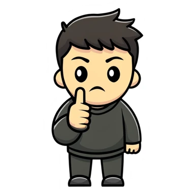 Mean face with a middle finger  sticker