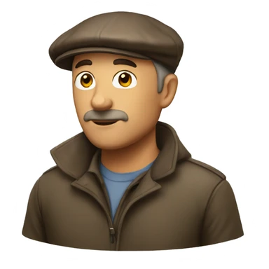 Flat cap geezer sticker