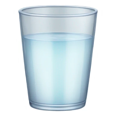 Glass cup with vinegar  sticker