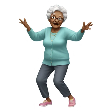 Grandma dancing ￼ sticker