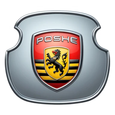 Simple Porsche logo sticker
