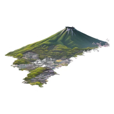 Cherry Blossom with the view at Japan  sticker