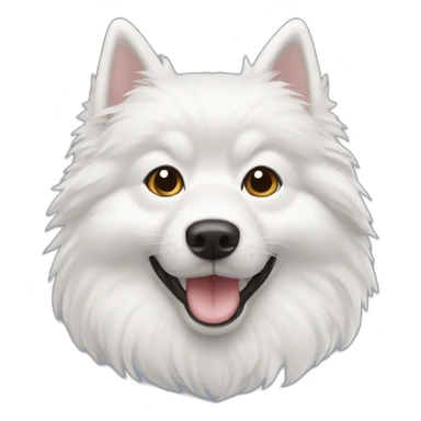 Spitz nain blanc sticker
