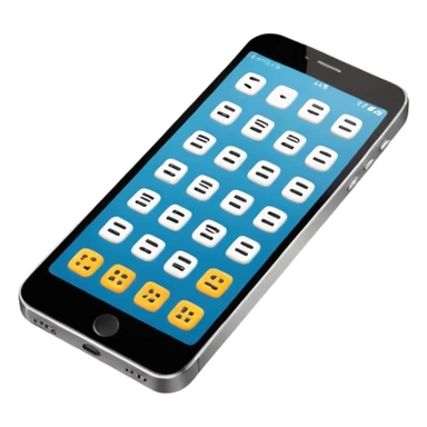 Minimalistic flat vector icon, iOS style, thin black contour on white background. Smartphone with code brackets <> on the screen. Clean, no text, no shadows sticker