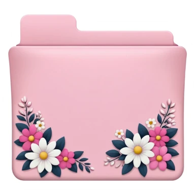 mix light pink dark pink and white girly folder sticker