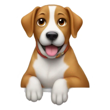 Dog sitting in the car sticker