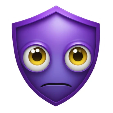 purple discord shield with eye sticker