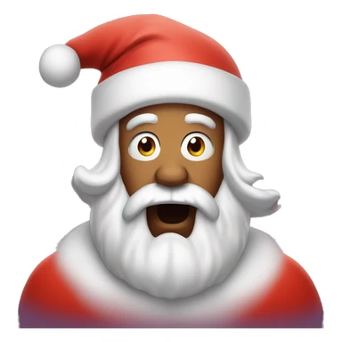 shocked Santa with his mind blown  sticker