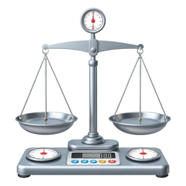 A schematic drawing of a balance scale. sticker