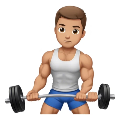 man weighted wrist curl sticker