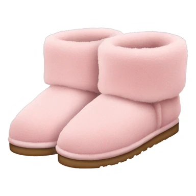 fuzzy slippers uggs light pink sticker