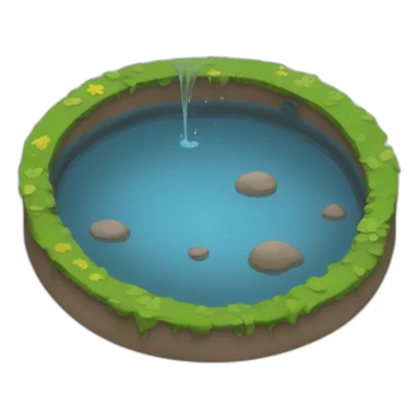 Water puddle sticker