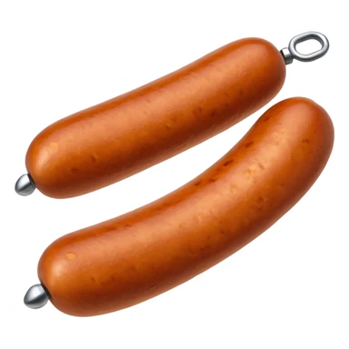 sausage with a screw inside sticker
