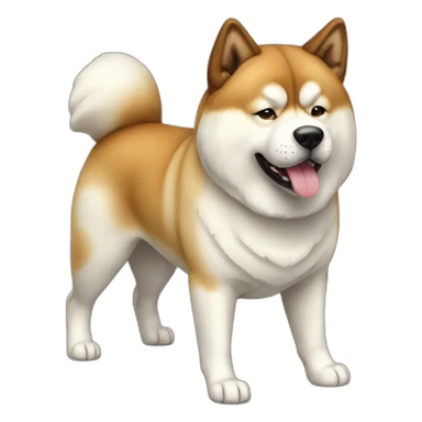 Dog akita inu full-height sticker