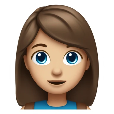 Chugging dr pepper Brown hair girl blue eyes sticker