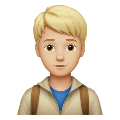 Chico rubio paseando por madrid sticker