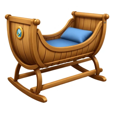 noel wood cradle sticker