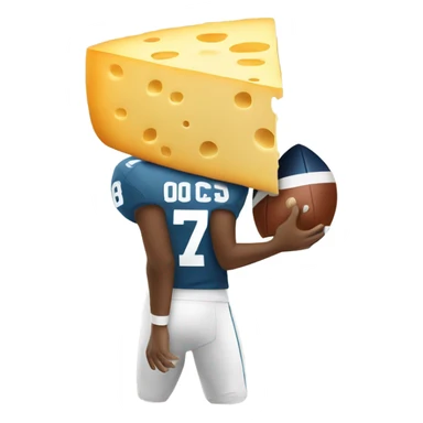 Cheese football sticker