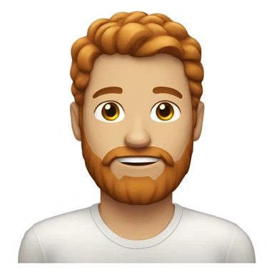 brown hair man with ginger beard sticker