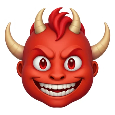 a red demon emoji like this😈 sticker