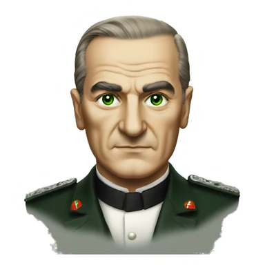 Atatürk (green eyes) sticker