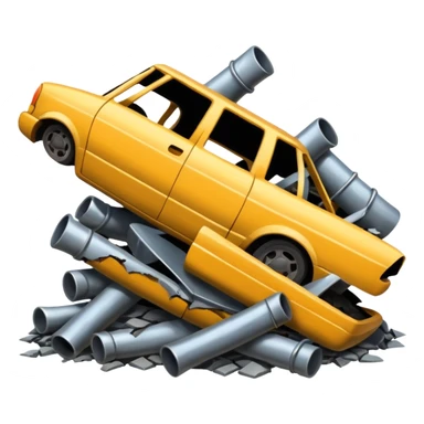 Crashing out sticker