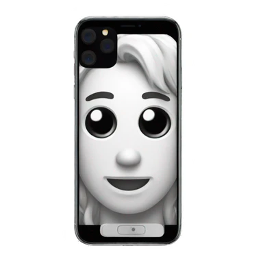 iphone 15 with the app enabled. Colors are white, black or gray sticker