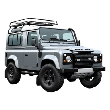 New Landrover Defender in Carpathian Grey with gloss black accents sticker