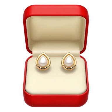Earrings (in red box, front view) – Ivory, no need to add face or emoji sticker