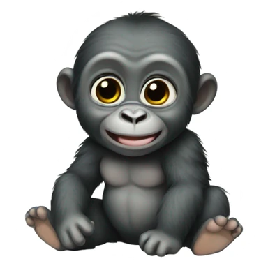 baby gorilla sticker