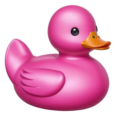 Pink rubber duck sticker