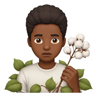 Slave not happy about picking cotton sticker